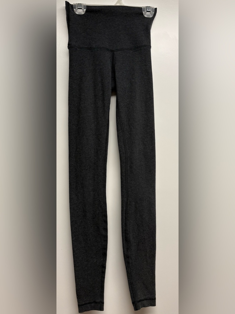Lululemon Align High Rise Leggings Heathered Black Dark Charcoal Size 2